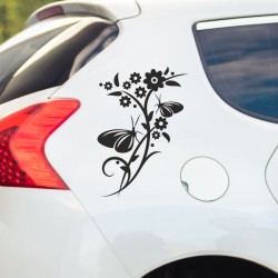 Aufkleber SET Auto Heckscheibe Car Tattoo Style La Familia Pferd Gecko Sprüche Power Blumen Ranke Fee Hexe Faultier Kolben