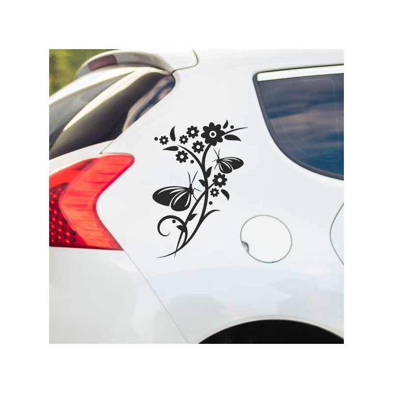 Aufkleber SET Auto Heckscheibe Car Tattoo Style La Familia Pferd Gecko Sprüche Power Blumen Ranke Fee Hexe Faultier Kolben