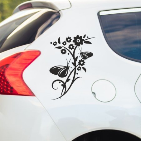 Aufkleber SET Auto Heckscheibe Car Tattoo Style La Familia Pferd Gecko Sprüche Power Blumen Ranke Fee Hexe Faultier Kolben