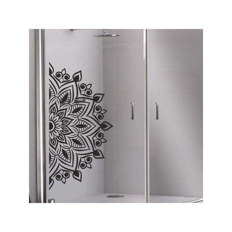 Aufkleber Glas Dekor Fenster Dusche Duschkabine Glas Tür Glastür Schaufenster Beschriftung Spa Wellness Meer Delphin Rose Wasser