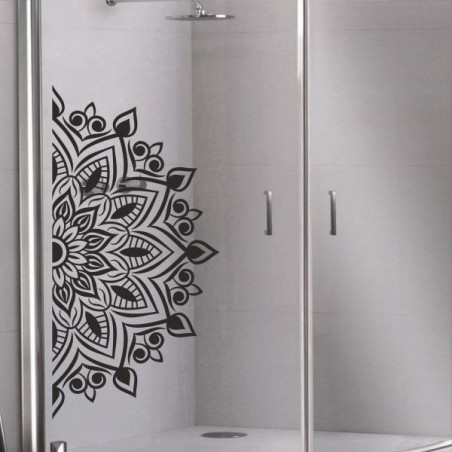 Aufkleber Glas Dekor Fenster Dusche Duschkabine Glas Tür Glastür Schaufenster Beschriftung Spa Wellness Meer Delphin Rose Wasser