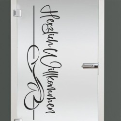 Aufkleber Glas Dekor Fenster Dusche Duschkabine Glas Tür Glastür Schaufenster Beschriftung Spa Wellness Meer Delphin Rose Wasser