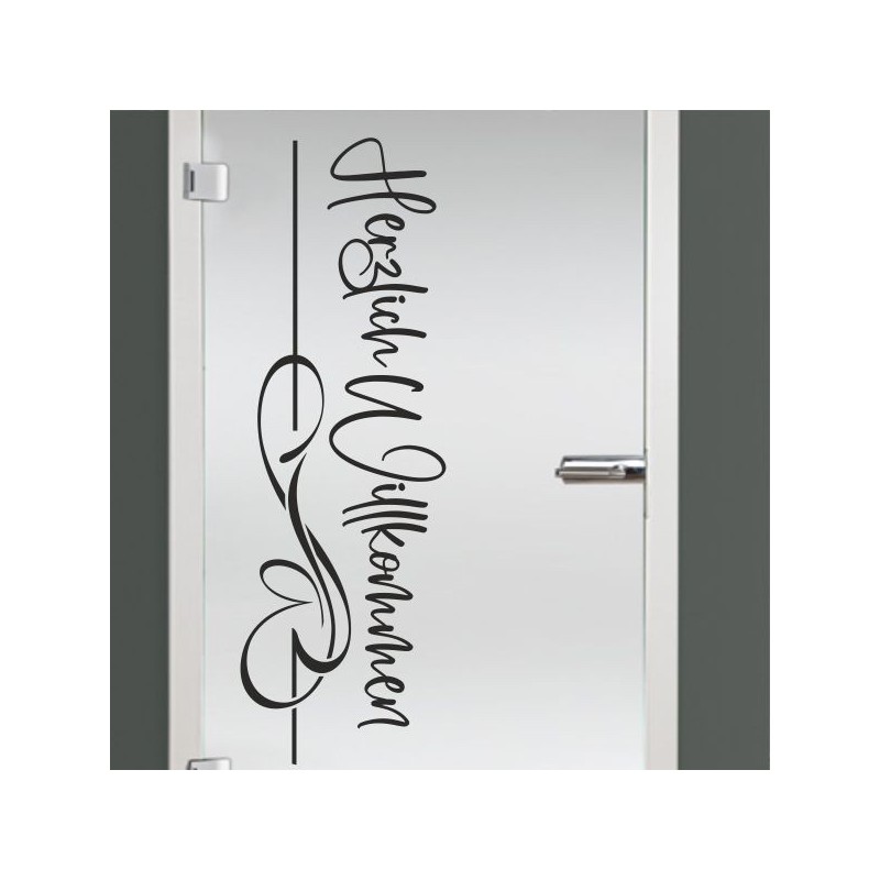 Aufkleber Glas Dekor Fenster Dusche Duschkabine Glas Tür Glastür Schaufenster Beschriftung Spa Wellness Meer Delphin Rose Wasser
