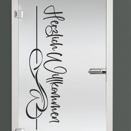 Aufkleber Glas Dekor Fenster Dusche Duschkabine Glas Tür Glastür Schaufenster Beschriftung Spa Wellness Meer Delphin Rose Wasser