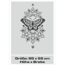 Aufkleber Glas Dekor Fenster Dusche Duschkabine Glas Tür Glastür Schaufenster Beschriftung Spa Wellness Meer Delphin Rose Wasser