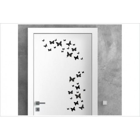 Herzlich Willkommen Zuhause 60x Schmetterlinge MINI Wandaufkleber Wandtattoo Aufkleber Zimmer