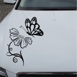 Aufkleber Auto Motorhaube Car Style Tuning Drache Tribal Dekor Rosen Blumen Schmetteringe Tattoo´s Fun Comic Flower Tiere