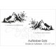 Aufkleber SET Landschaft Offroad 4x4 Berge Wald Kompass Windrose Car Style Tattoo Seitenaufkleber
