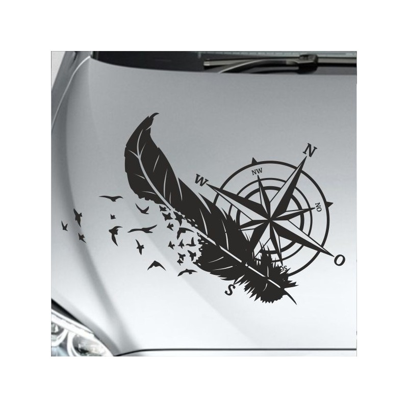 Aufkleber Auto Motorhaube Car Style Tuning Drache Tribal Dekor Rosen Blumen Schmetteringe Tattoo´s Fun Comic Flower Tiere