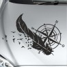 Aufkleber Auto Motorhaube Car Style Tuning Drache Tribal Dekor Rosen Blumen Schmetteringe Tattoo´s Fun Comic Flower Tiere