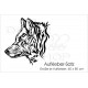 Aufkleber SET Offroad 4x4 heulender WOLF HUND HASKI Car Style Tattoo Seitenaufkleber