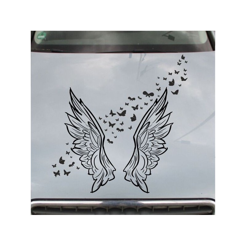 Aufkleber Auto Motorhaube Car Style Tuning Drache Tribal Dekor Rosen Blumen Schmetteringe Tattoo´s Fun Comic Flower Tiere