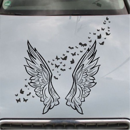 Aufkleber Auto Motorhaube Car Style Tuning Drache Tribal Dekor Rosen Blumen Schmetteringe Tattoo´s Fun Comic Flower Tiere