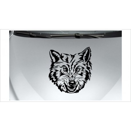 Aufkleber Auto Offroad 4x4 heulender Wolf Hund Fahrzeug Sticker Car Style -  Der Dekor Aufkleber Shop