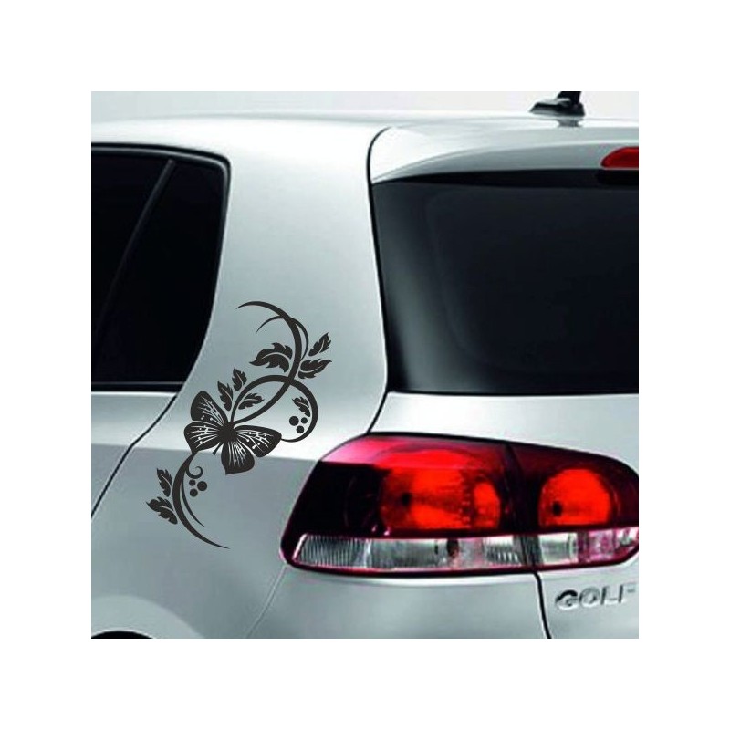 Aufkleber SET Auto Heckscheibe Car Tattoo Style La Familia Pferd Gecko Sprüche Power Blumen Ranke Fee Hexe Faultier Kolben