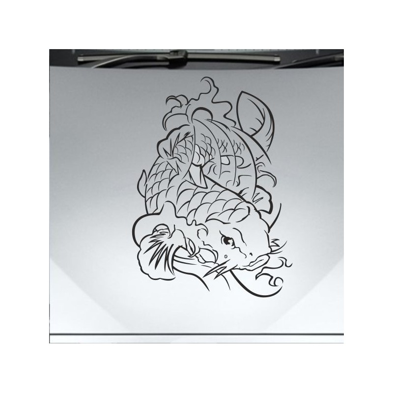 Aufkleber Auto Motorhaube Car Style Tuning Drache Tribal Dekor Rosen Blumen Schmetteringe Tattoo´s Fun Comic Flower Tiere