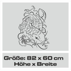 Aufkleber Auto Motorhaube Car Style Tuning Drache Tribal Dekor Rosen Blumen Schmetteringe Tattoo´s Fun Comic Flower Tiere