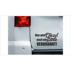 DUB FUN OEM JDM Aufkleber Auto Diesel mit Liebe Benzin Diesel Sticker
