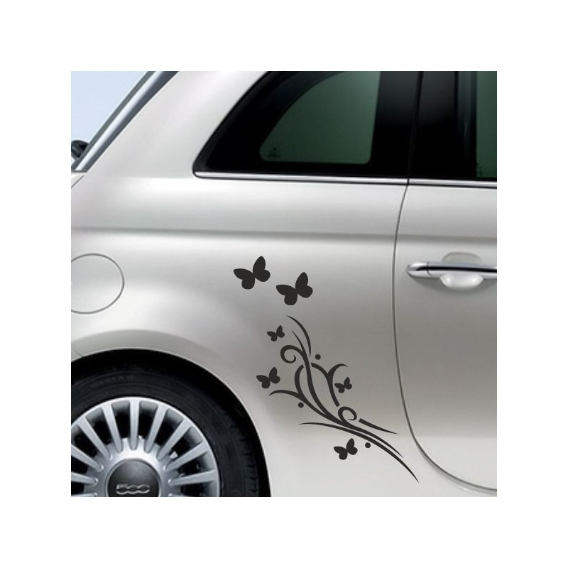 Aufkleber SET Auto Heckscheibe Car Tattoo Style La Familia Pferd Gecko Sprüche Power Blumen Ranke Fee Hexe Faultier Kolben