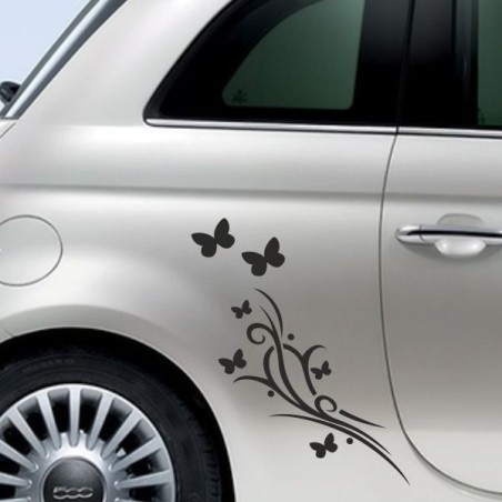 Aufkleber SET Auto Heckscheibe Car Tattoo Style La Familia Pferd Gecko Sprüche Power Blumen Ranke Fee Hexe Faultier Kolben