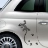 Aufkleber SET Auto Heckscheibe Car Tattoo Style La Familia Pferd Gecko Sprüche Power Blumen Ranke Fee Hexe Faultier Kolben