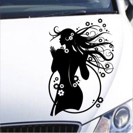 Aufkleber Auto Motorhaube Car Style Tuning Drache Tribal Dekor Rosen Blumen Schmetteringe Tattoo´s Fun Comic Flower Tiere