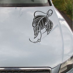 Aufkleber Auto Motorhaube Car Style Tuning Drache Tribal Dekor Rosen Blumen Schmetteringe Tattoo´s Fun Comic Flower Tiere