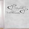 Wandaufkleber Wandtattoo Aufkleber Wand Herzlich Willkommen Schriftzug Tattoo Sprachen Herz Dekor Welcome Zuhause Home Sweet
