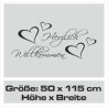 Wandaufkleber Wandtattoo Aufkleber Wand Herzlich Willkommen Schriftzug Tattoo Sprachen Herz Dekor Welcome Zuhause Home Sweet