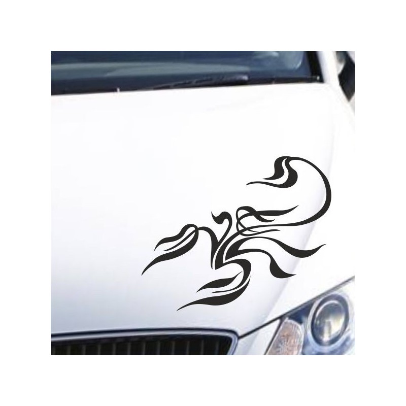 Aufkleber Auto Motorhaube Car Style Tuning Drache Tribal Dekor Rosen Blumen Schmetteringe Tattoo´s Fun Comic Flower Tiere