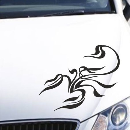 Aufkleber Auto Motorhaube Car Style Tuning Drache Tribal Dekor Rosen Blumen Schmetteringe Tattoo´s Fun Comic Flower Tiere