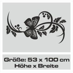 Aufkleber Auto Motorhaube Car Style Tuning Drache Tribal Dekor Rosen Blumen Schmetteringe Tattoo´s Fun Comic Flower Tiere
