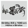 Aufkleber Auto Motorhaube Car Style Tuning Drache Tribal Dekor Rosen Blumen Schmetteringe Tattoo´s Fun Comic Flower Tiere