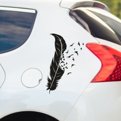 Aufkleber SET Auto Heckscheibe Car Tattoo Style La Familia Pferd Gecko Sprüche Power Blumen Ranke Fee Hexe Faultier Kolben