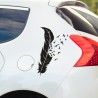 Aufkleber SET Auto Heckscheibe Car Tattoo Style La Familia Pferd Gecko Sprüche Power Blumen Ranke Fee Hexe Faultier Kolben