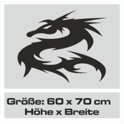 Aufkleber Auto Motorhaube Car Style Tuning Drache Tribal Dekor Rosen Blumen Schmetteringe Tattoo´s Fun Comic Flower Tiere