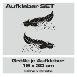 Aufkleber SET Auto Heckscheibe Car Tattoo Style La Familia Pferd Gecko Sprüche Power Blumen Ranke Fee Hexe Faultier Kolben