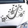 Aufkleber Auto Motorhaube Car Style Tuning Drache Tribal Dekor Rosen Blumen Schmetteringe Tattoo´s Fun Comic Flower Tiere
