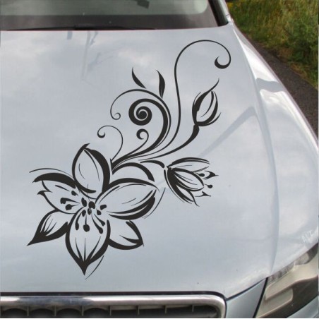 Aufkleber Auto Motorhaube Car Style Tuning Drache Tribal Dekor Rosen Blumen Schmetteringe Tattoo´s Fun Comic Flower Tiere