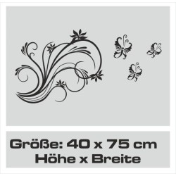 Aufkleber Auto Motorhaube Car Style Tuning Drache Tribal Dekor Rosen Blumen Schmetteringe Tattoo´s Fun Comic Flower Tiere