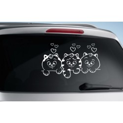 Aufkleber Auto Heckscheibe Car Tattoo Style La Familia Pferd Pferde Gecko Sprüche Power Blumen Ranke Fee Hexe Faultier Kolben