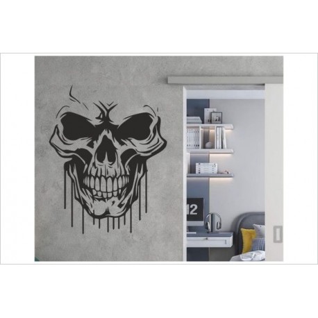 Punisher Wandtattoo Wand Aufkleber Totenkopf Schädel Böse Death Skull  Serious - Der Dekor Aufkleber Shop