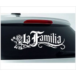 La Familia Familie Family Dekor Tattoo Aufkleber Auto Glas Lack Autoaufkleber