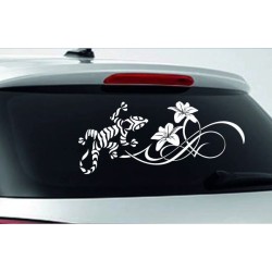 Aufkleber Auto Heckscheibe Car Tattoo Style La Familia Pferd Pferde Gecko Sprüche Power Blumen Ranke Fee Hexe Faultier Kolben