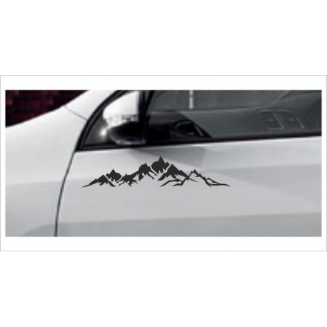 Landschaft Berge Offraod 4x4  Alpen Aufkleber SET Autoaufkleber Sticker