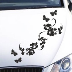 Aufkleber Auto Motorhaube Car Style Tuning Drache Tribal Dekor Rosen Blumen Schmetteringe Tattoo´s Fun Comic Flower Tiere