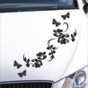 Aufkleber Auto Motorhaube Car Style Tuning Drache Tribal Dekor Rosen Blumen Schmetteringe Tattoo´s Fun Comic Flower Tiere