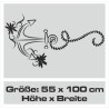 Aufkleber Auto Motorhaube Car Style Tuning Drache Tribal Dekor Rosen Blumen Schmetteringe Tattoo´s Fun Comic Flower Tiere