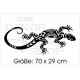 Motorhauben Aufkleber Auto Gecko Salamander Echse Tattoo Tribal Sticker Lack & Glas