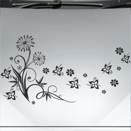 Aufkleber Auto Motorhaube Car Style Tuning Drache Tribal Dekor Rosen Blumen Schmetteringe Tattoo´s Fun Comic Flower Tiere